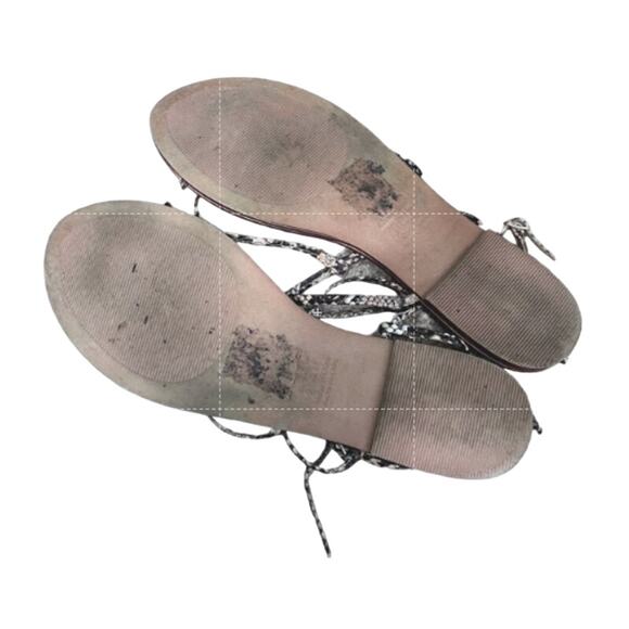 Women's Strappy Snake Skin Aldo Sandals 9 - Picture 2 of 3